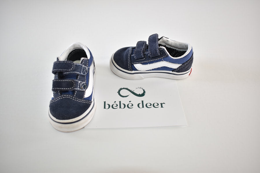 Chaussures Vans Old Skool à scratch bleues