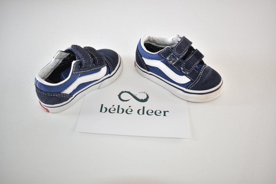 Chaussures Vans Old Skool à scratch bleues