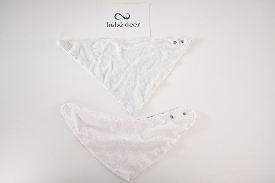 Set of 3 baby bandana bibs