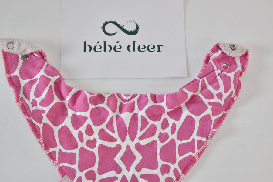 Set of 8 baby girl bibs