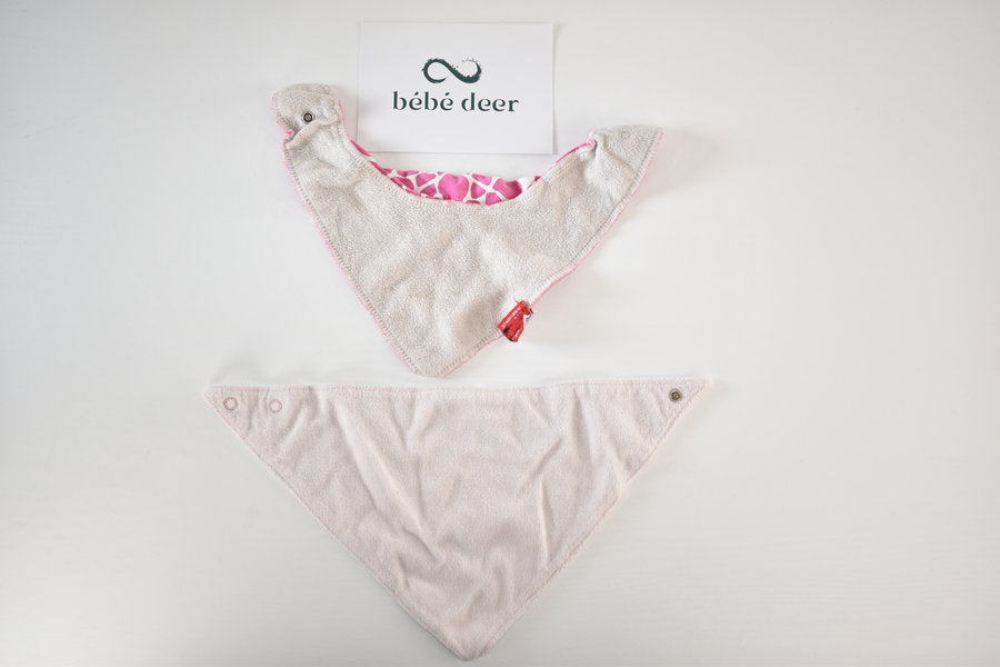 Set of 8 baby girl bibs