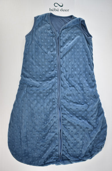 Blue textured sleeping bag 6/12 months