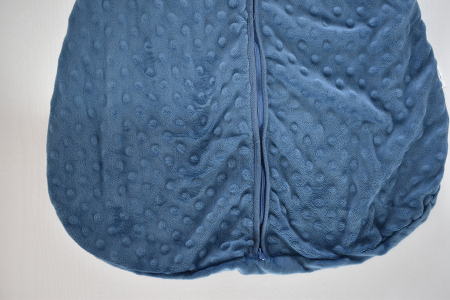 Blue textured sleeping bag 6/12 months
