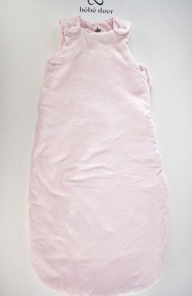 Light pink ribbed sleeping bag