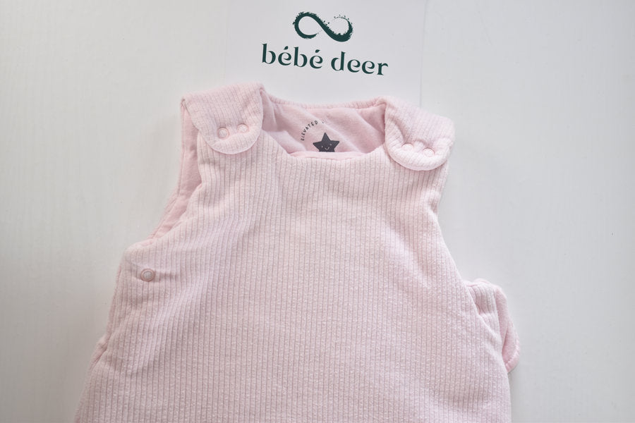 Light pink ribbed sleeping bag