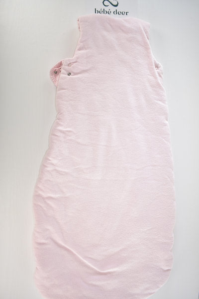 Light pink ribbed sleeping bag