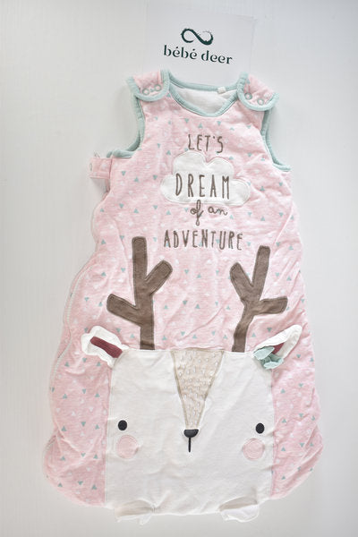 Pink deer sleeping bag