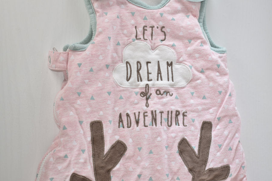 Pink deer sleeping bag