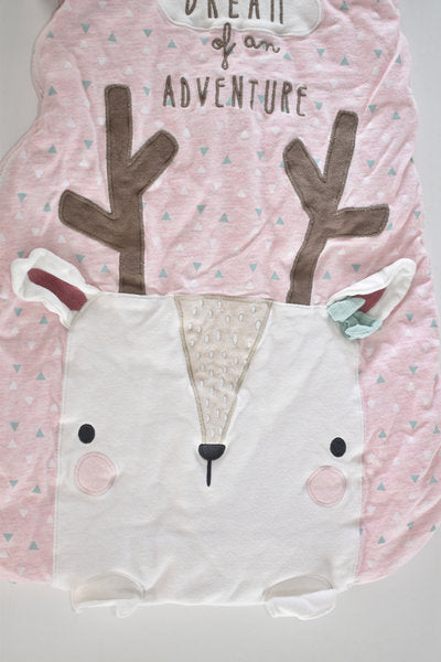 Pink deer sleeping bag
