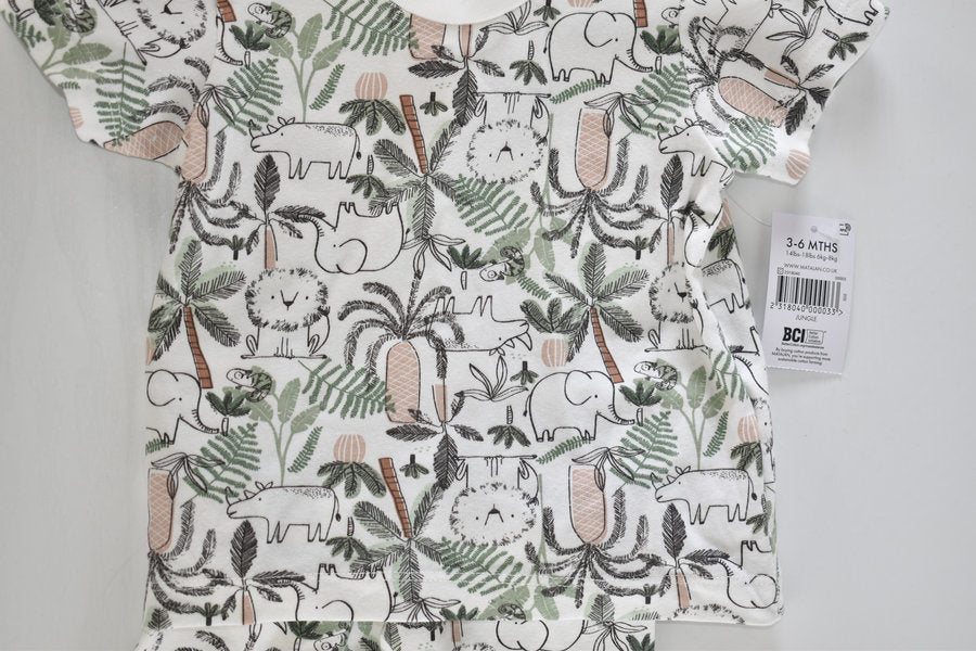 Jungle print outfit set - new with tags