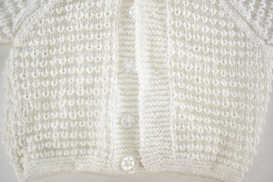 Handmade hooded knitted cardigan