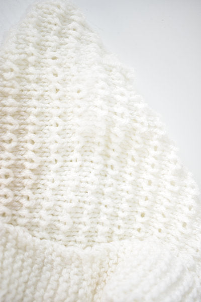 Handmade hooded knitted cardigan