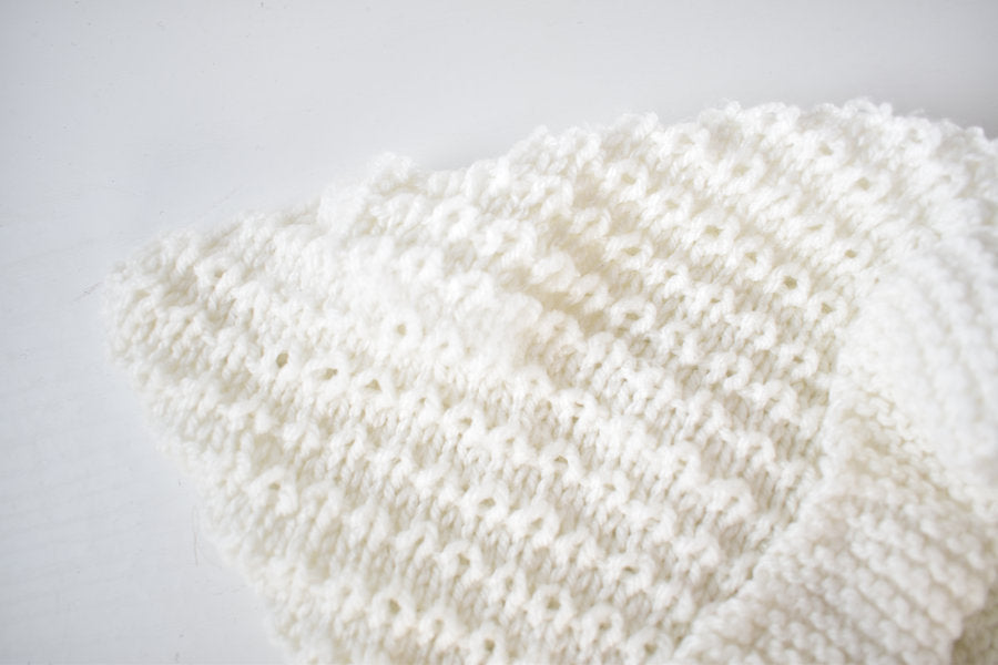 Handmade hooded knitted cardigan