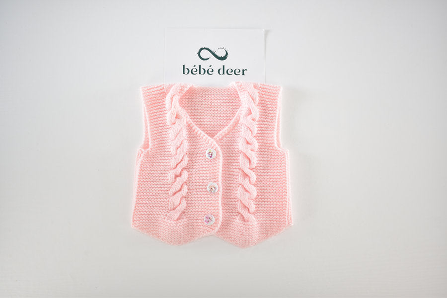 Handmade knitted waistcoat