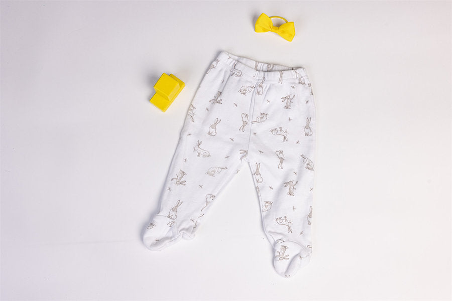 Footed trousers rabbits