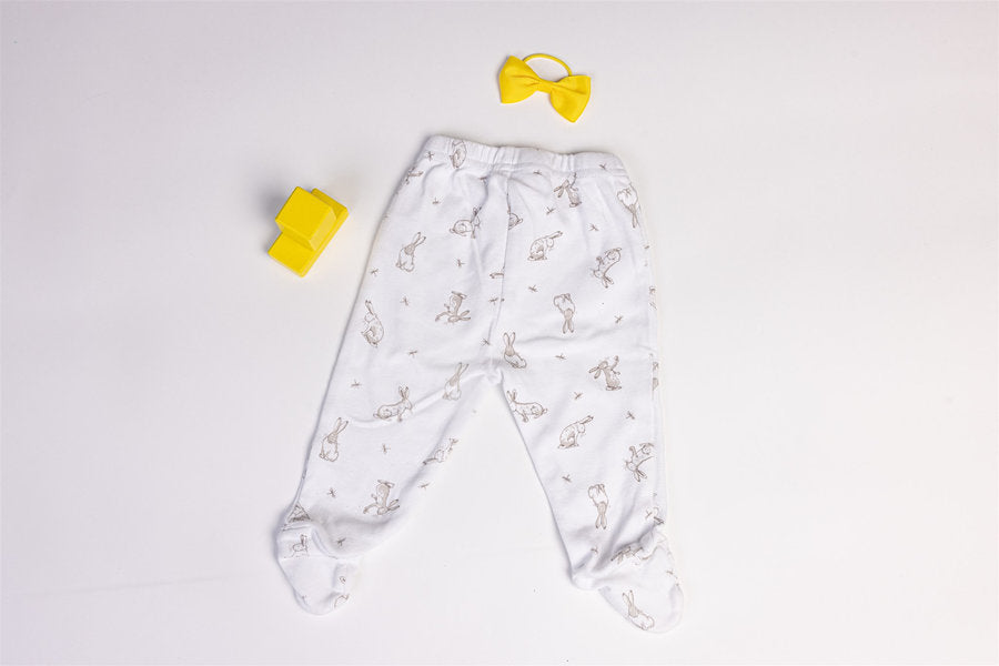 Footed trousers rabbits