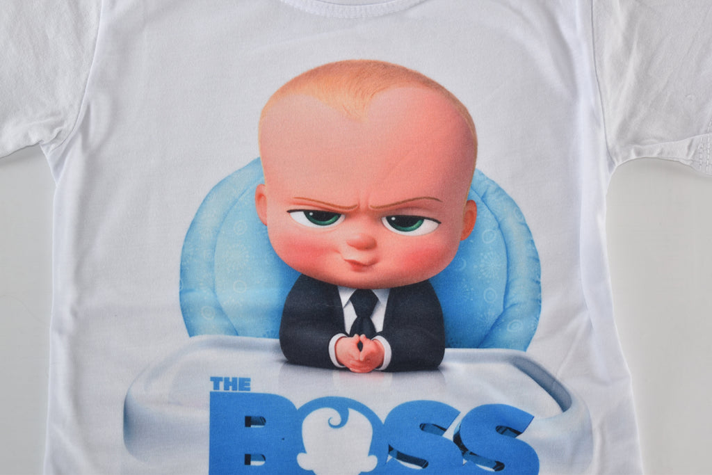 Boss baby print top