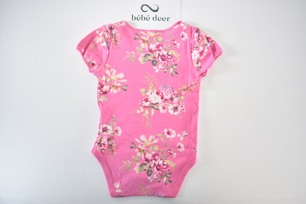 Floral short sleeve bodysuit