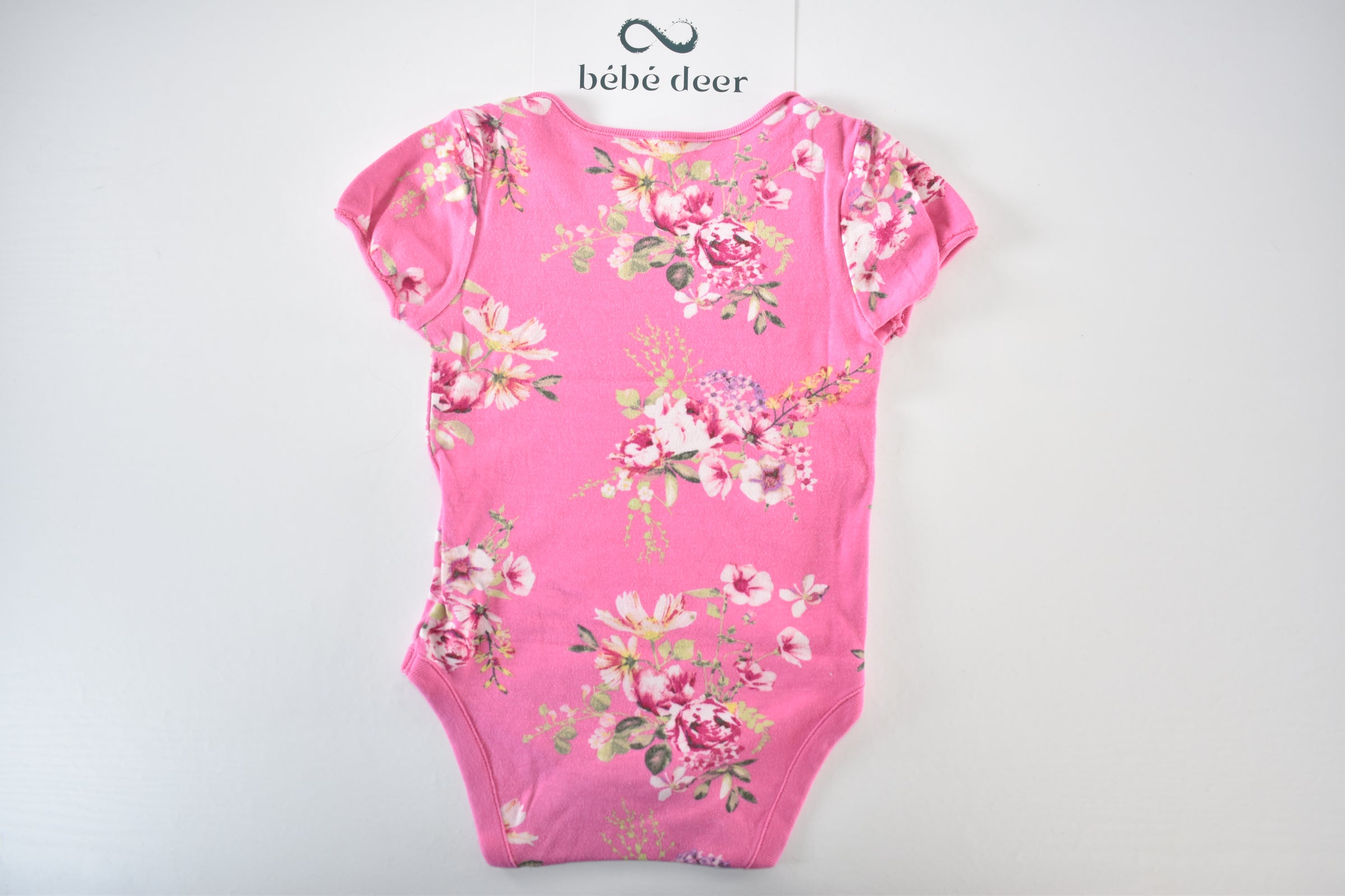 Floral short sleeve bodysuit