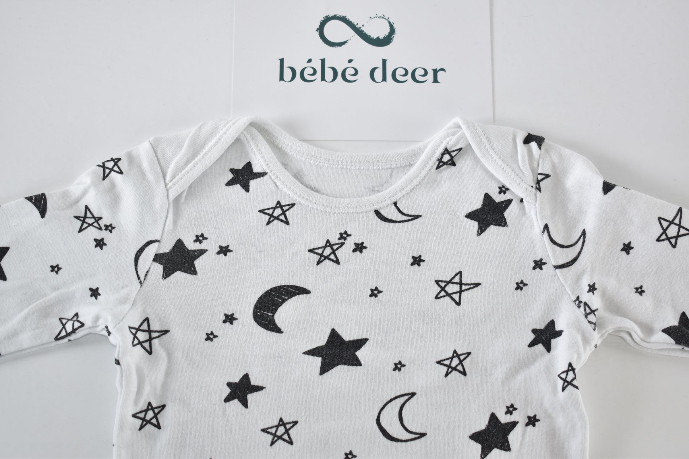 Moon and stars long sleeve bodysuit