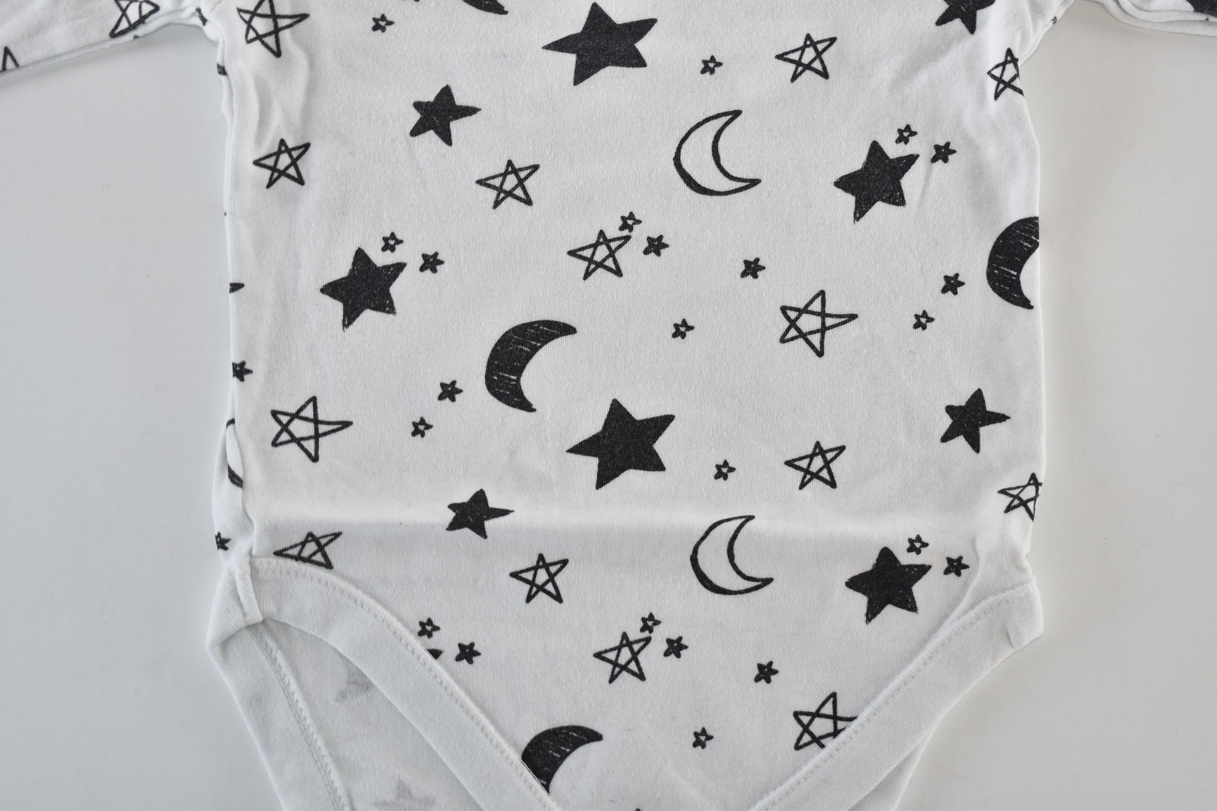 Moon and stars long sleeve bodysuit