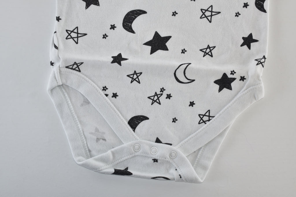Moon and stars long sleeve bodysuit
