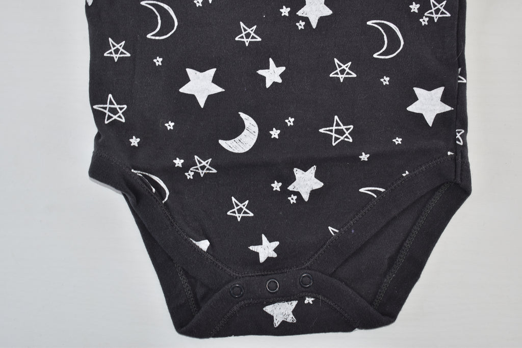 Moon and stars long sleeve bodysuit