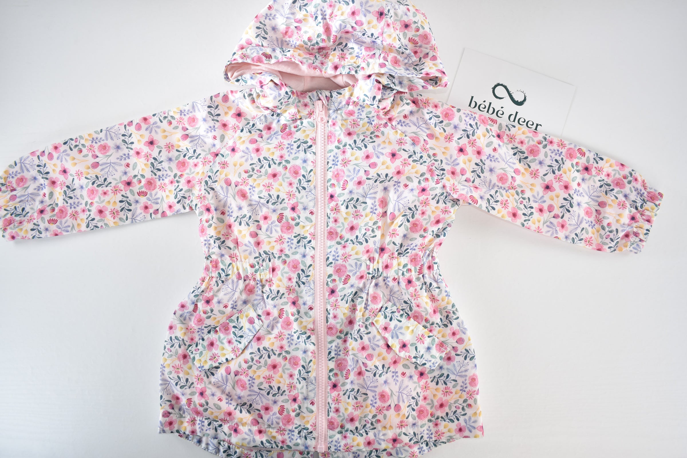 Floral hooded jacket