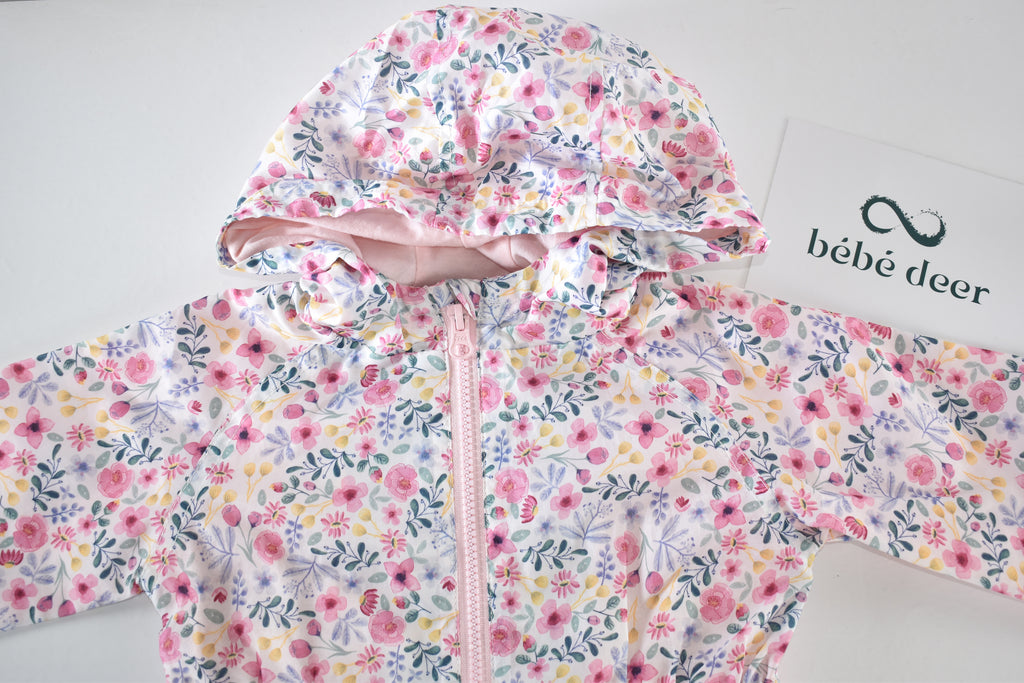 Floral hooded jacket