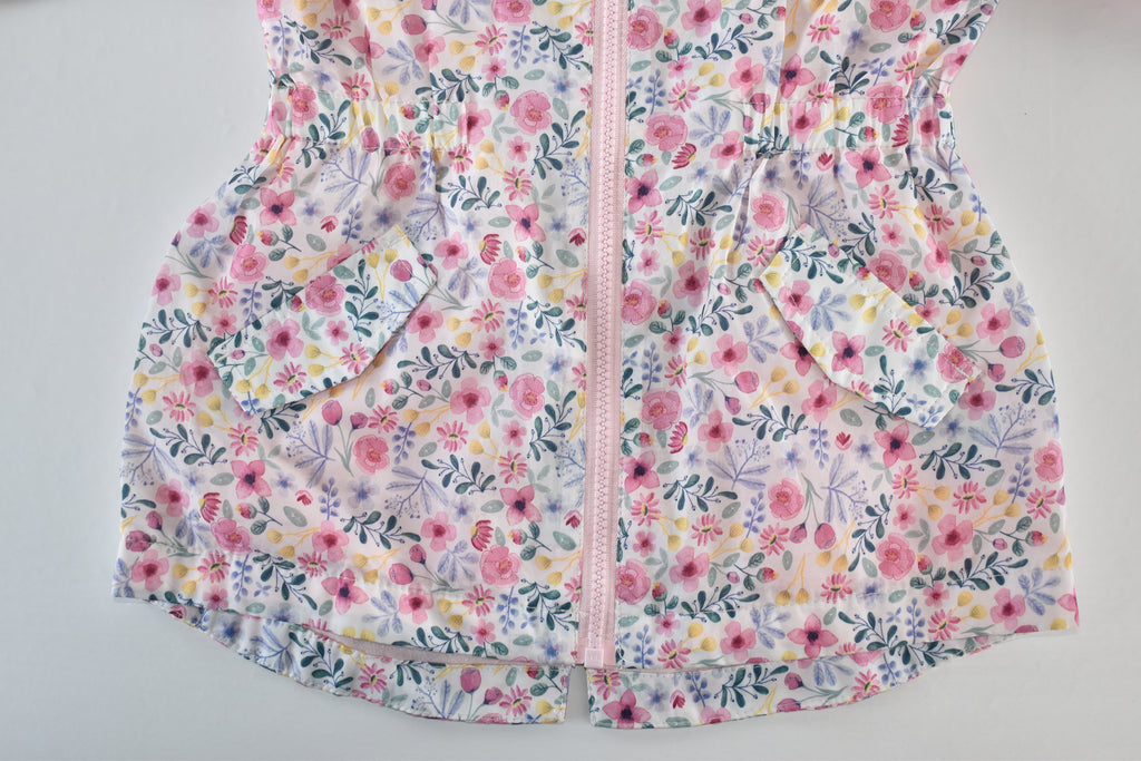 Floral hooded jacket