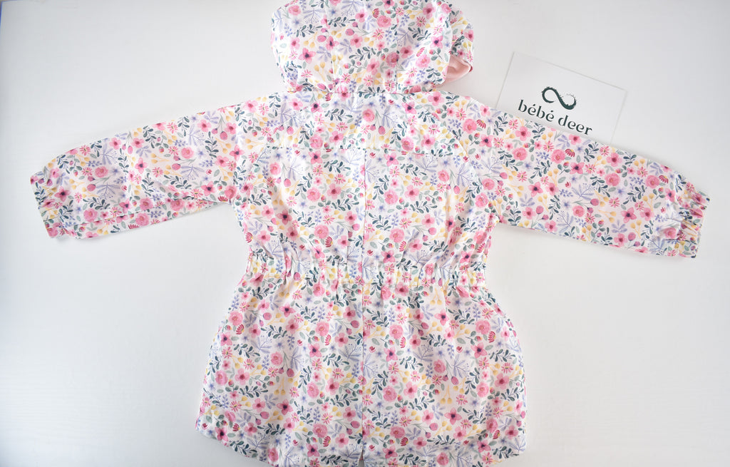 Floral hooded jacket