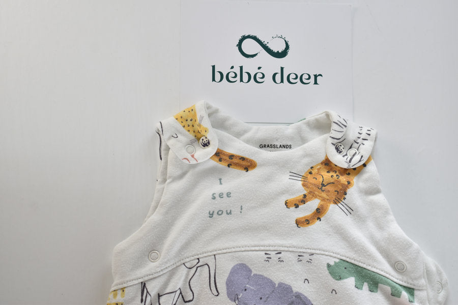 Safari animal sleeping bag 6/12 months 1.5 tog