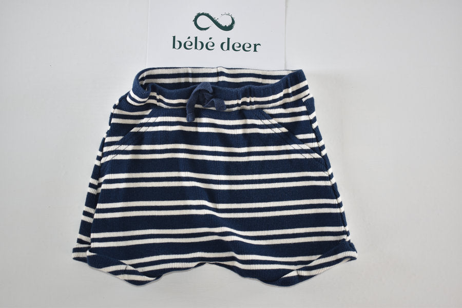 Navy and white  striped shorts