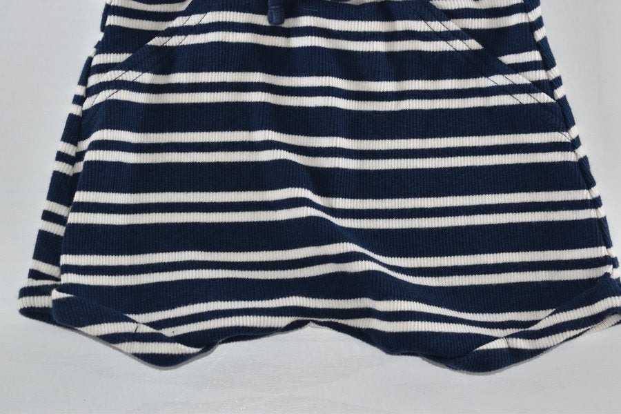 Navy and white  striped shorts