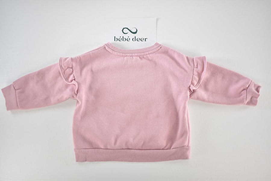 River Island pink bow jumper