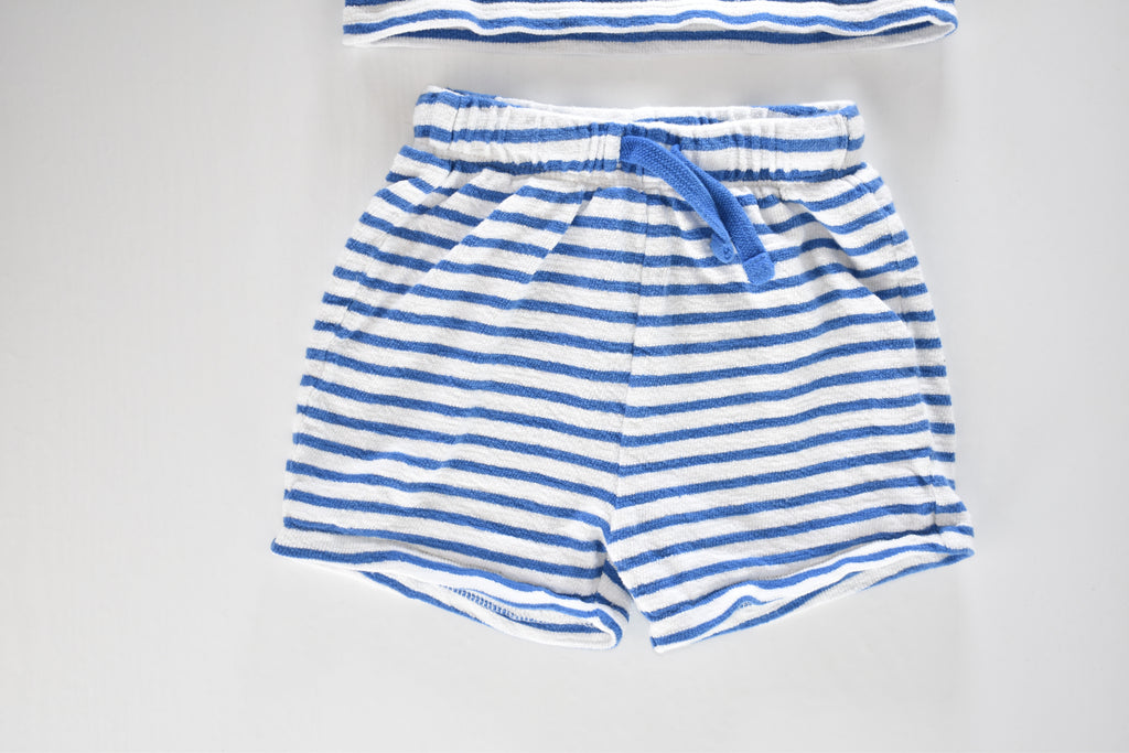 Striped towelling outfit set