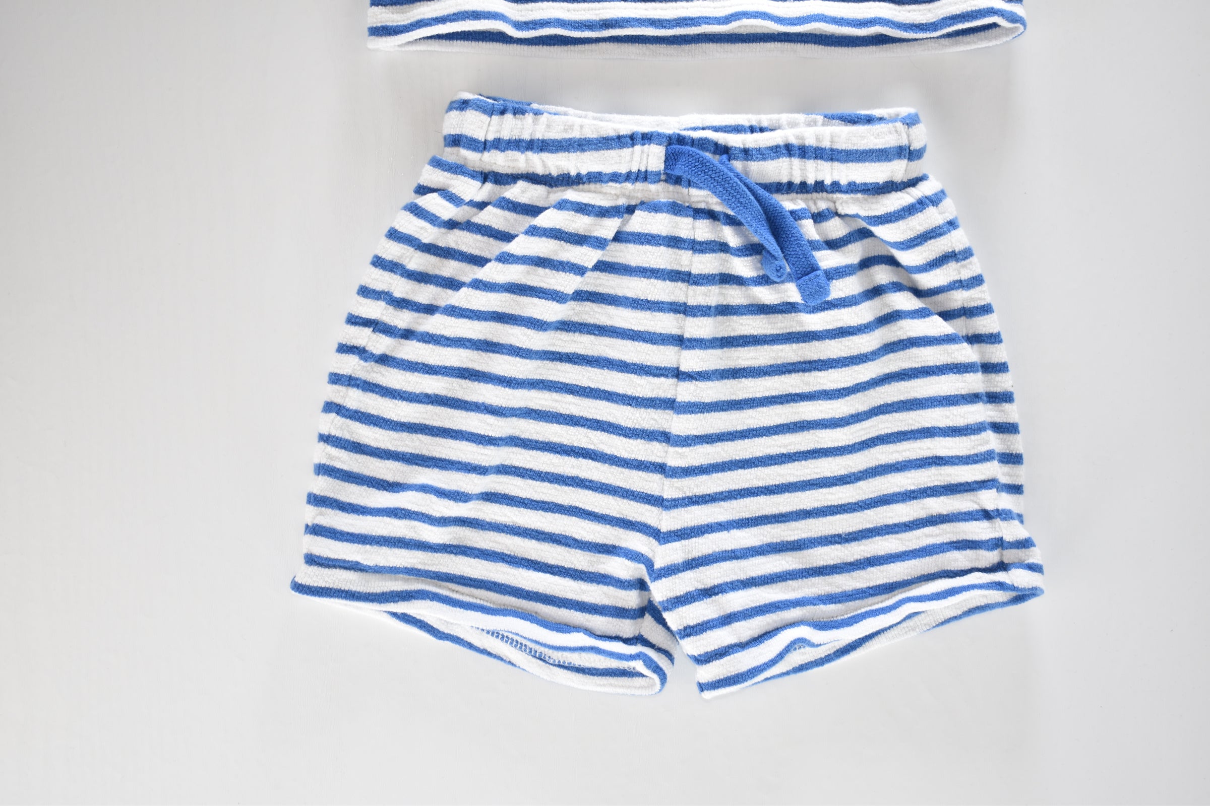 Striped towelling outfit set