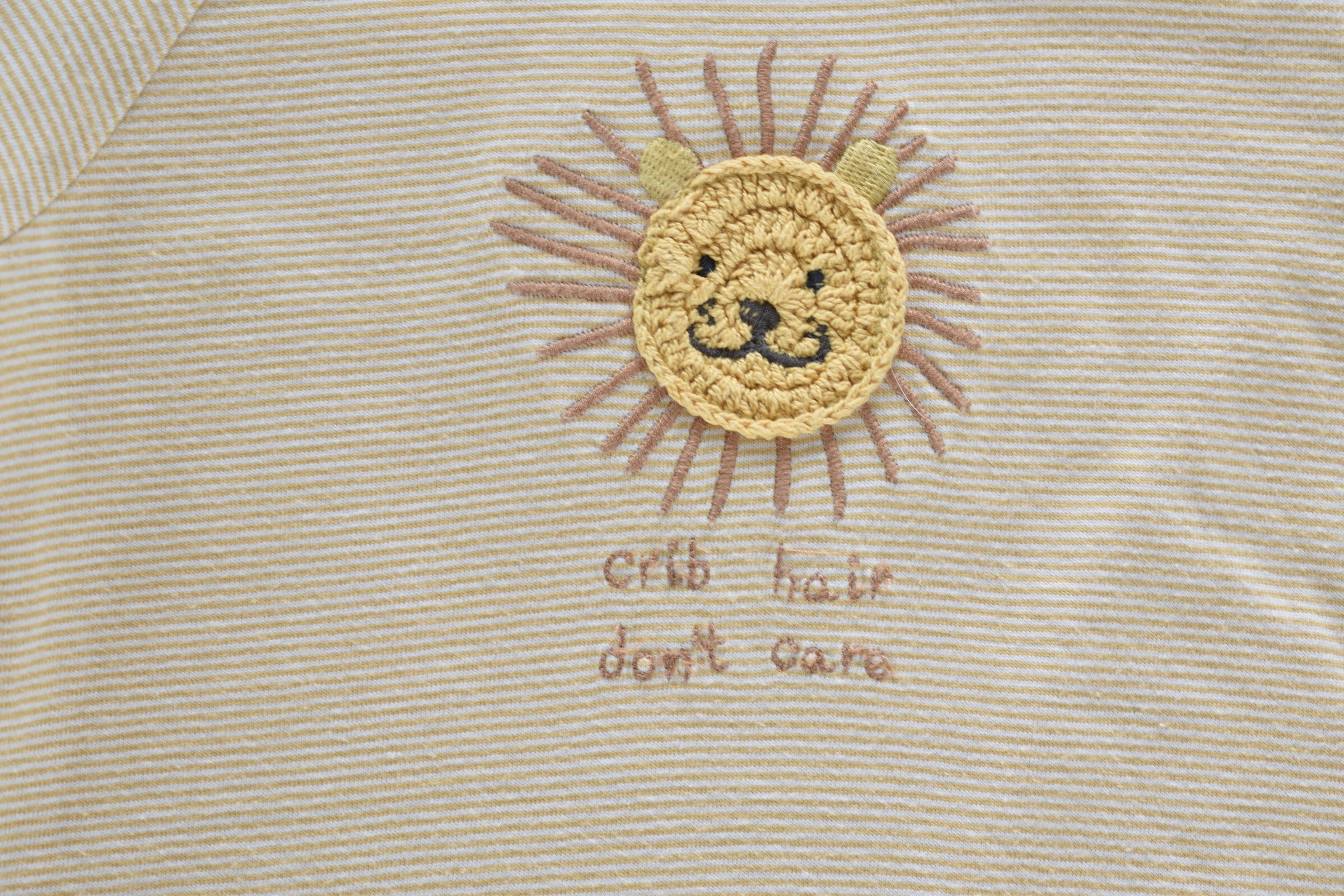 Lion embroidered outfit set