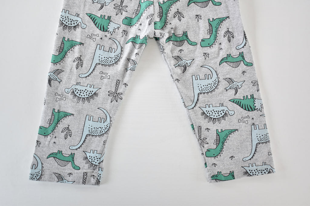 Dinosaur print trousers