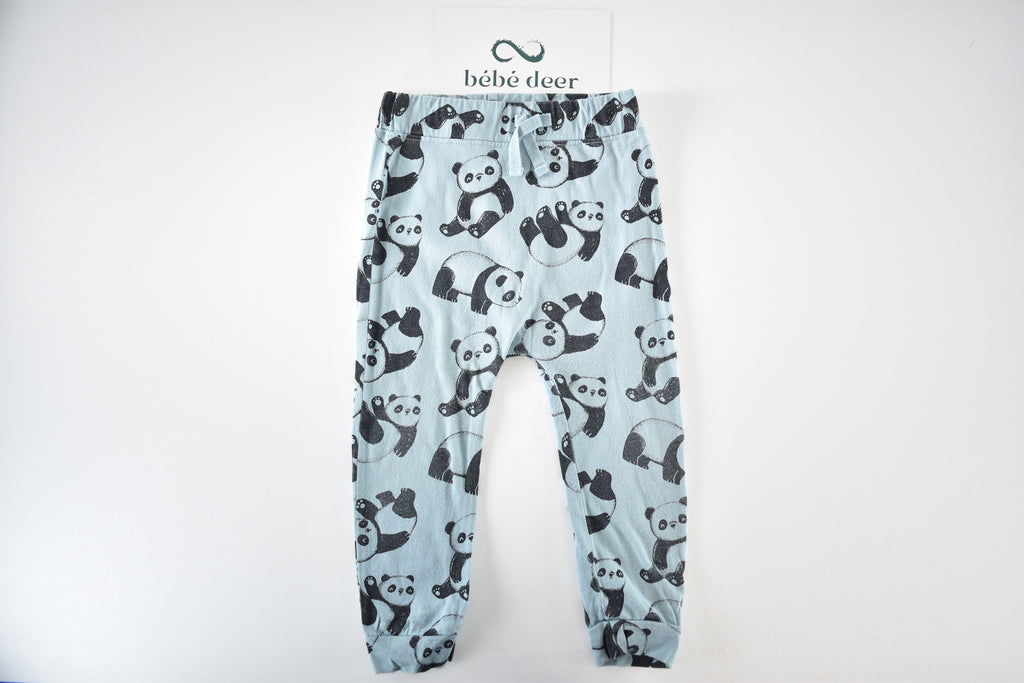 Panda print trousers