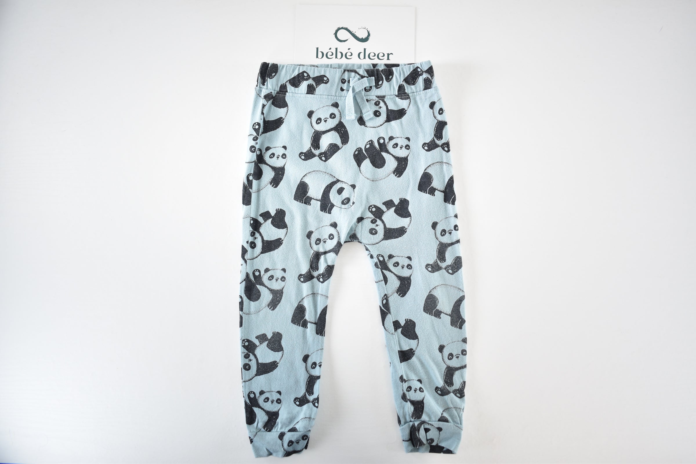 Panda print trousers