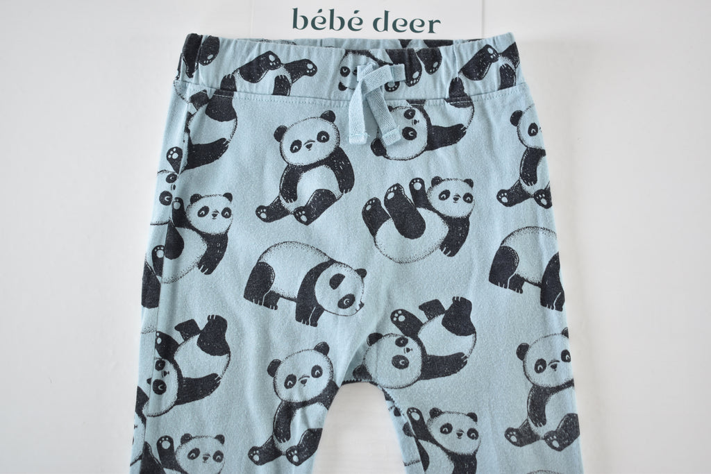 Panda print trousers