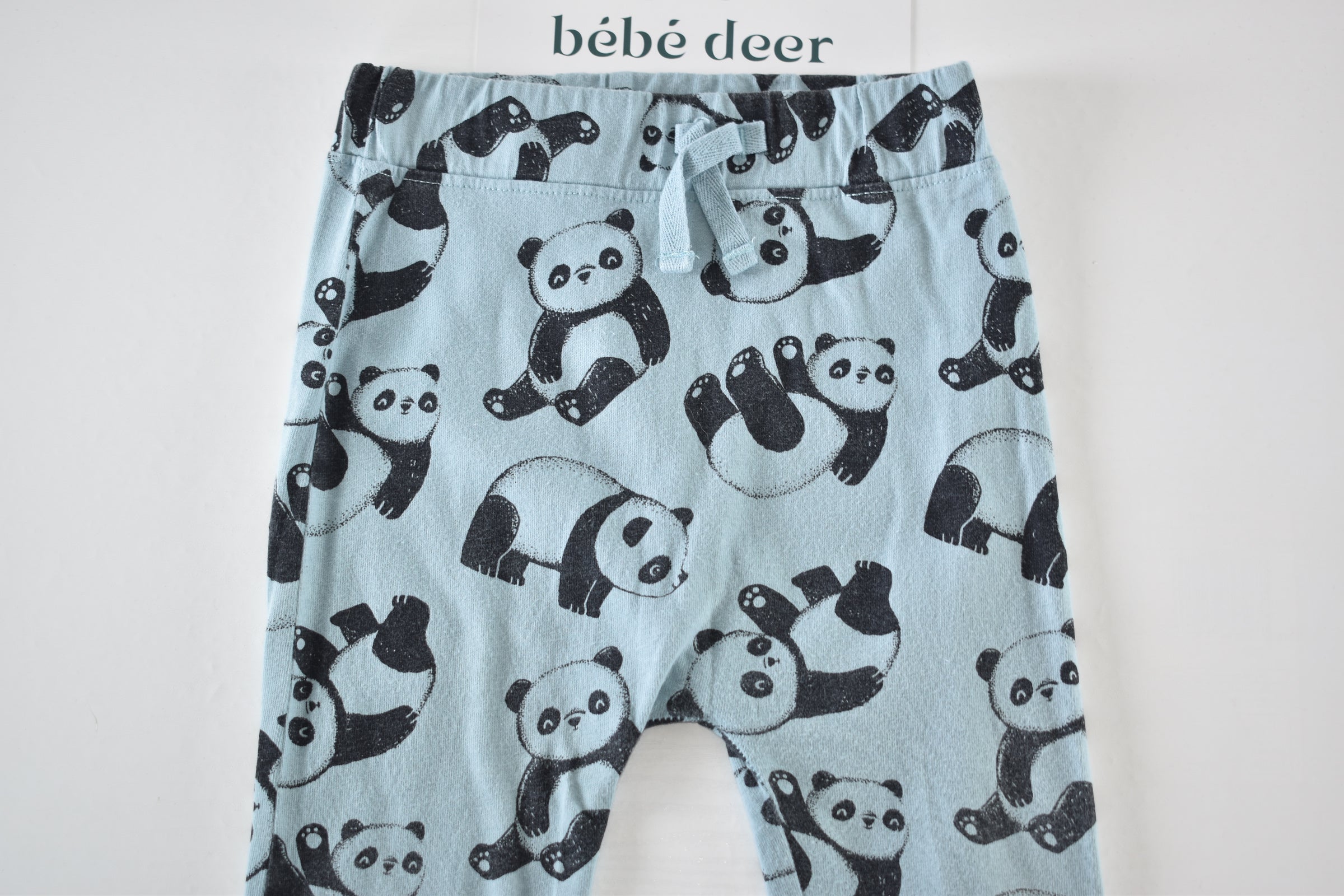 Panda print trousers