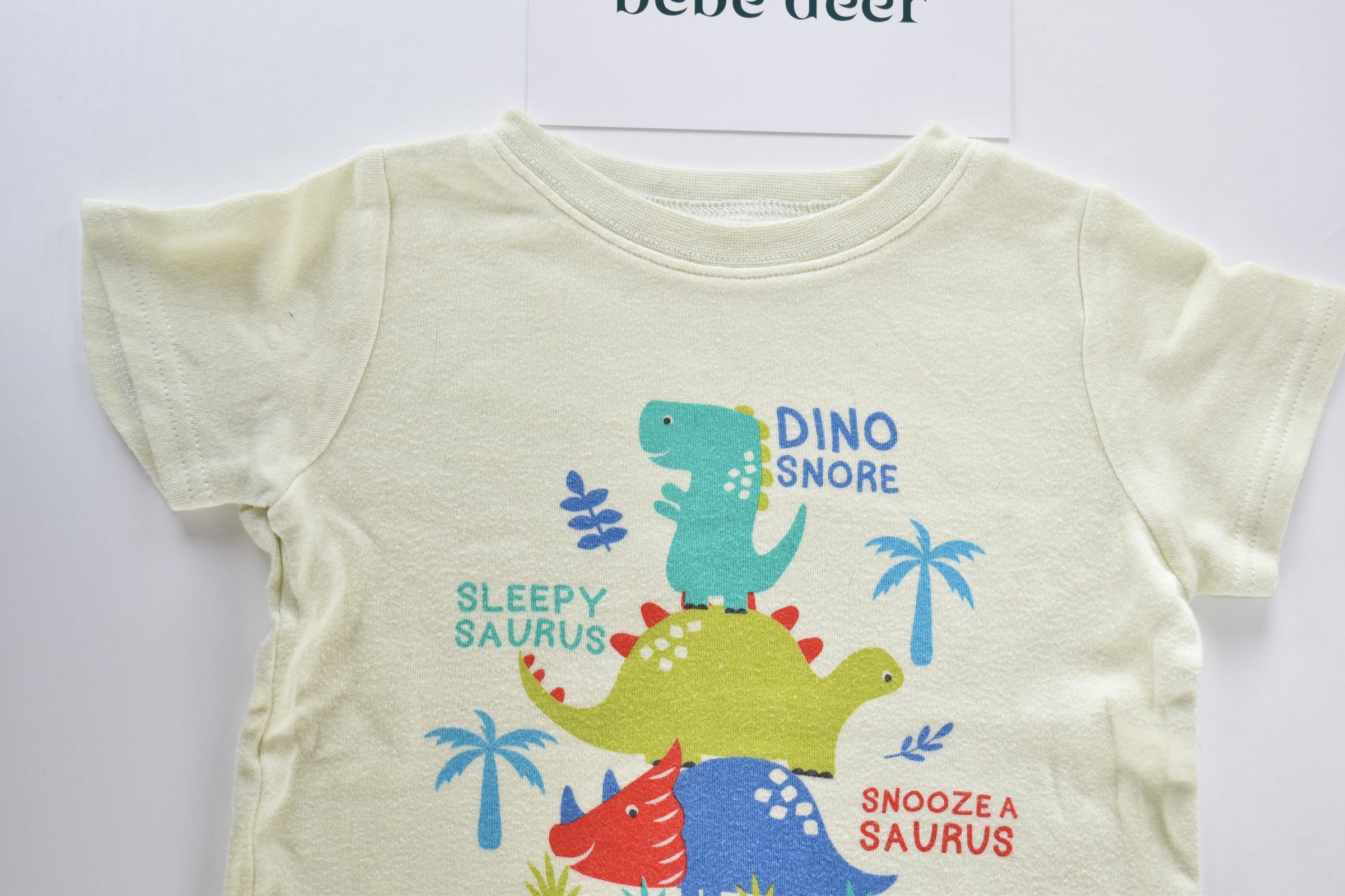 Dinosaur print short pyjama set