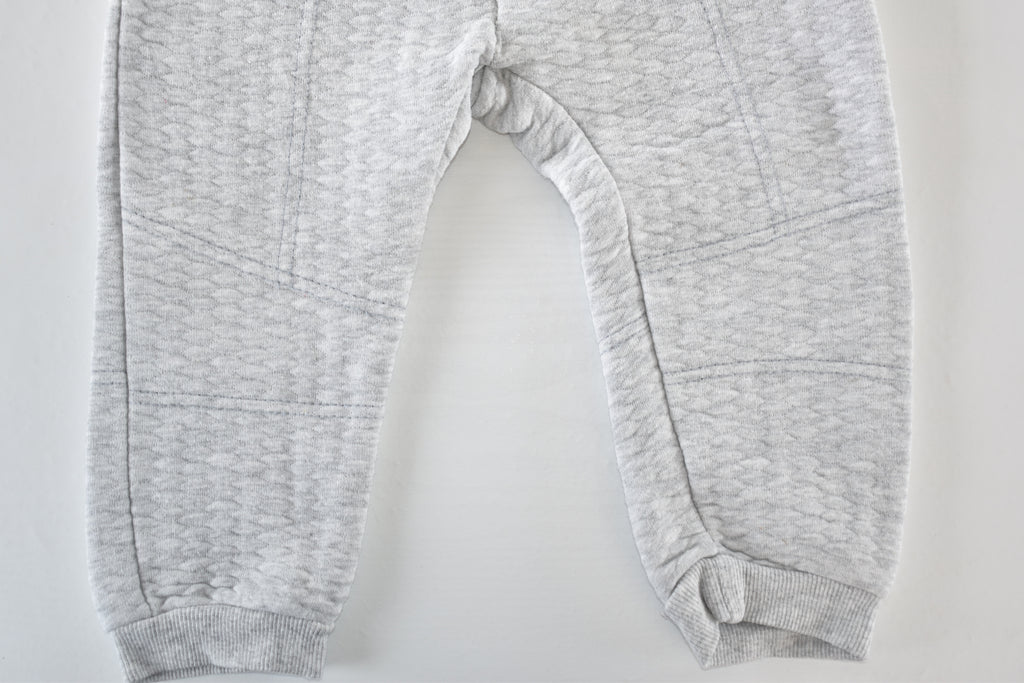 Grey quilted trousers