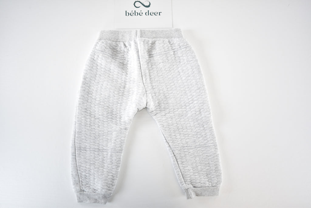 Grey quilted trousers