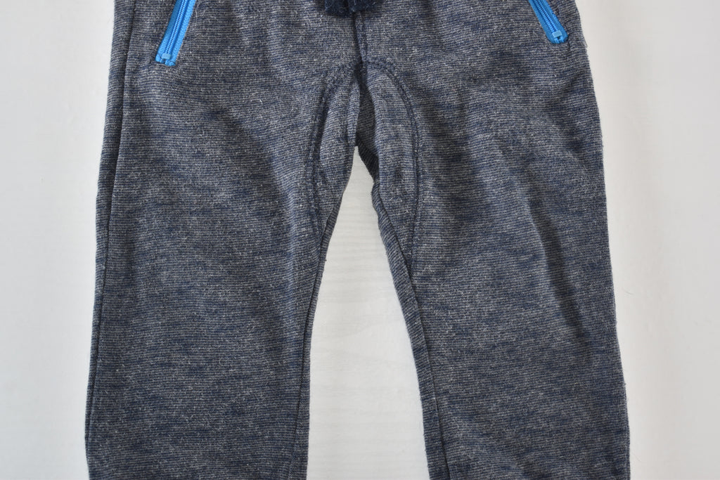 Grey marl trousers with zip pockets