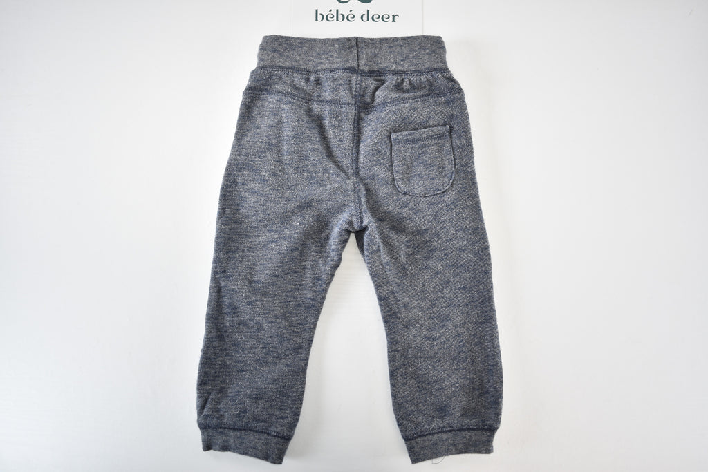 Grey marl trousers with zip pockets