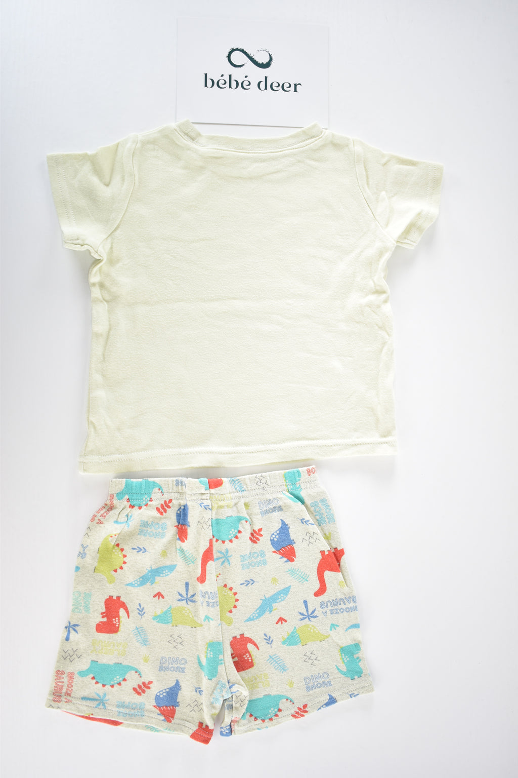 Dinosaur print short pyjama set