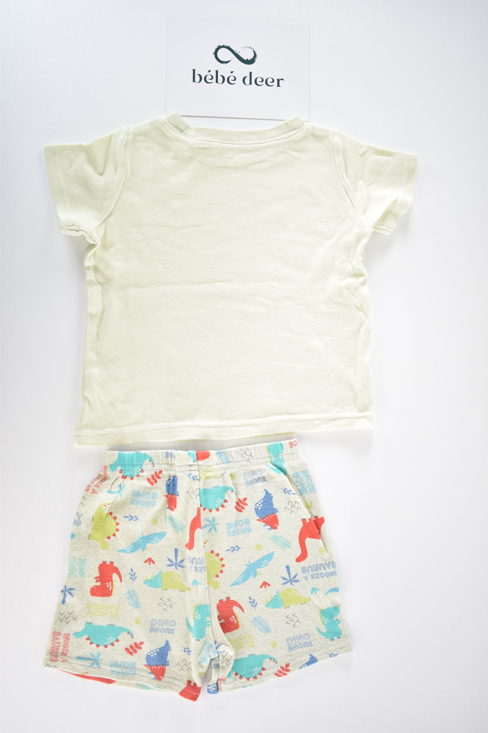 Dinosaur print short pyjama set